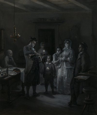 The Conclusion of the Sabbath by Moritz Daniel Oppenheim